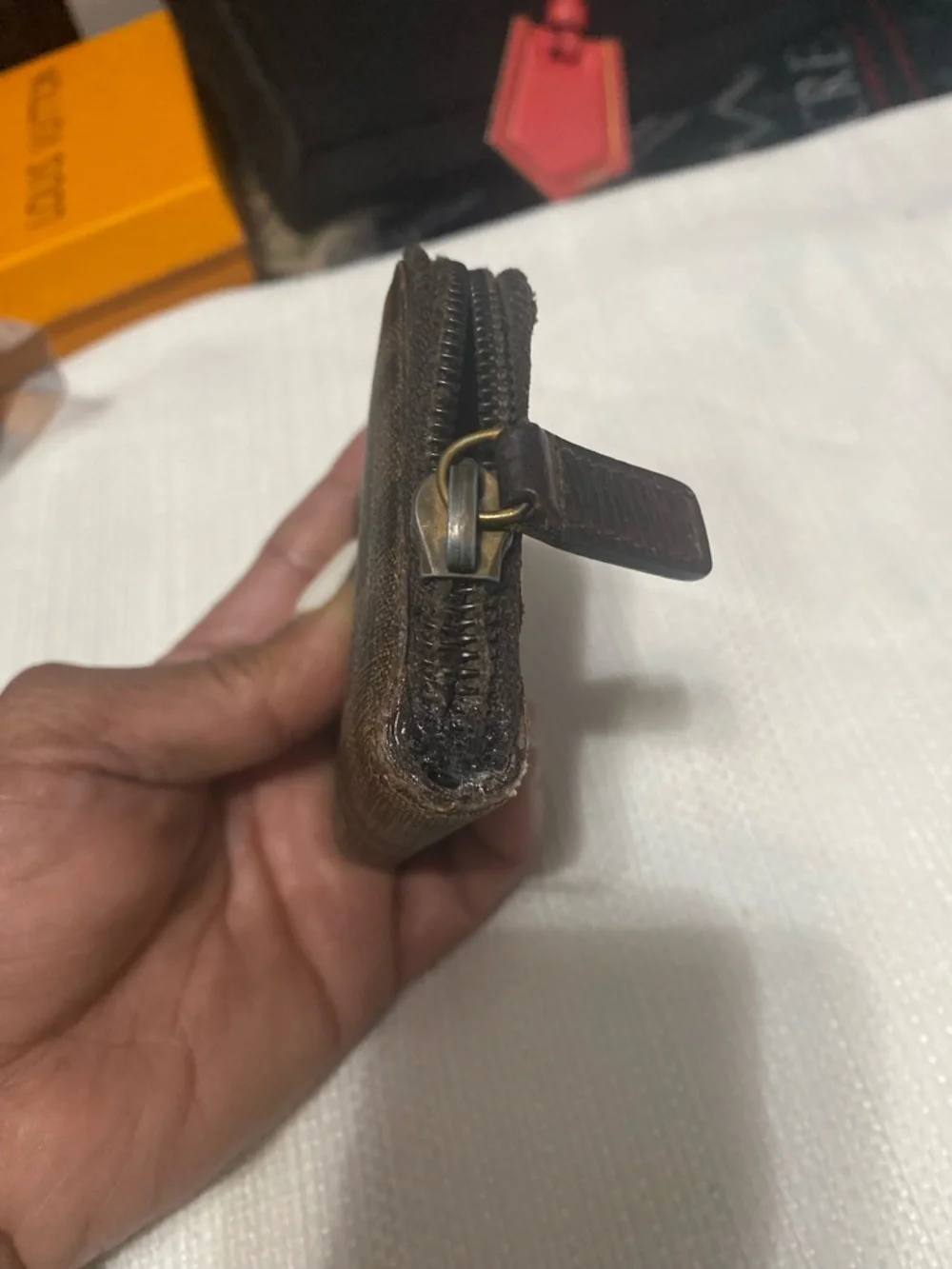 Fendi Brown Monogram Coin Pouch and Mini Pouch) Both Authentic. - Picture 10 of 15
